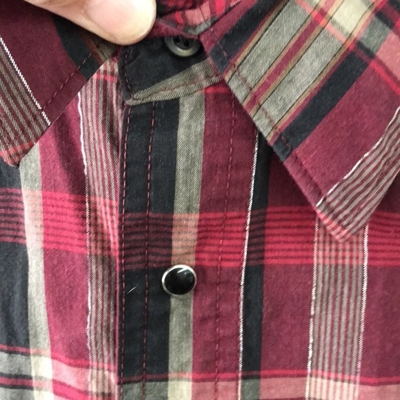 Vintage Wrangler Shirt Pearl Snap Front Men’s XL Plaid Long Sleeve Western - Picture 4 of 11